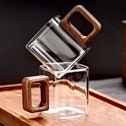 Small Capacity Fresh Ground Coffee Glass Coffee Mug