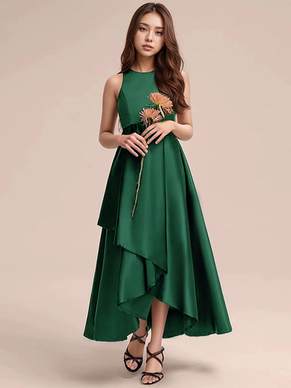 High Quality Dark Green Long Dresses For Teenage