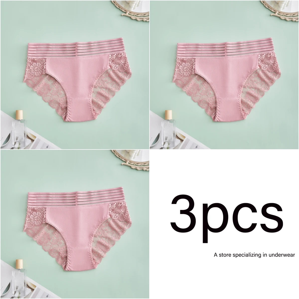 S-4XL plus size 3PCS sexy lace Lingerie