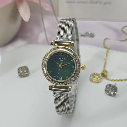 Luxury Quartz Wristwatches Intermittent Gold Bracelet Watch