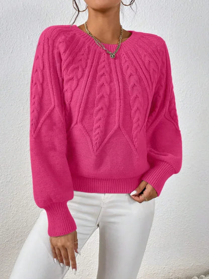 Elegant Casual Knitted Hoodie Thickened Warm Commuting Thread Sweater