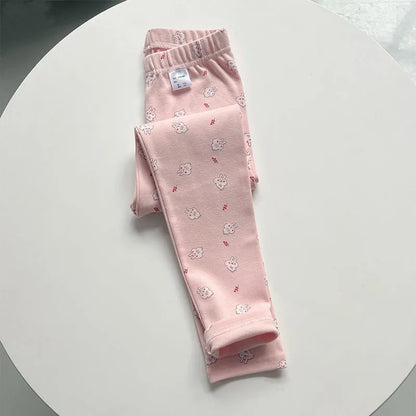 Autumn Winter Thick Cotton Elastic Slim Toddler Tights Baby Leggings