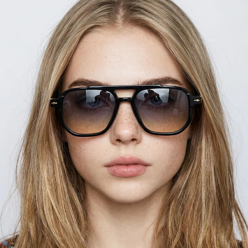 Square double-barrier protection Sunglasses