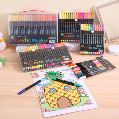 Professional Art Use 24/48-Color Acrylic Paint Markers