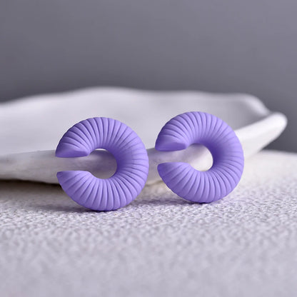 DANA Round Circle Clip Earrings