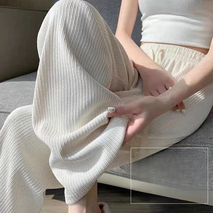 Casual Straight Sporty Wide Leg Pants