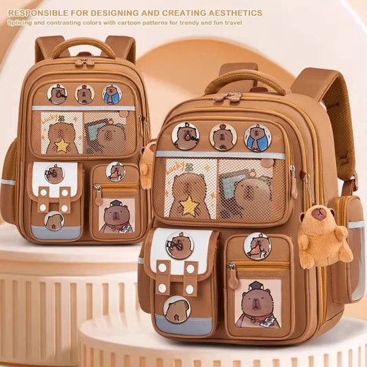 Capybara Waterproof Backpack Large Capacity Backpack