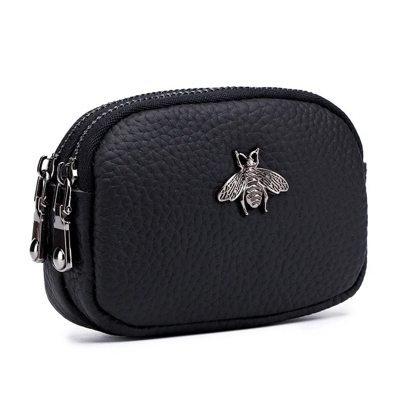 Coin Purse Genuine Leather Mini Pouch Storage Bag Small Wallets