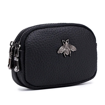 Coin Purse Genuine Leather Mini Pouch Storage Bag Small Wallets