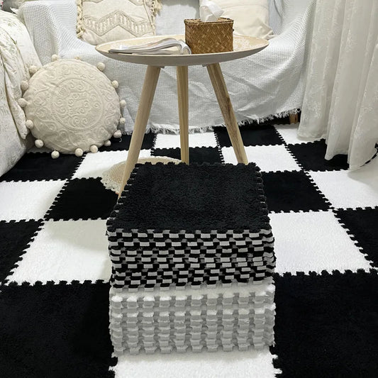 Soft Plush Warm Carpet Baby Play EVA Foam Floor Game Mat