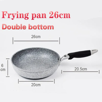 Frying 28/26/24/20cm Wok Non-stick Pan Skillet Cauldron