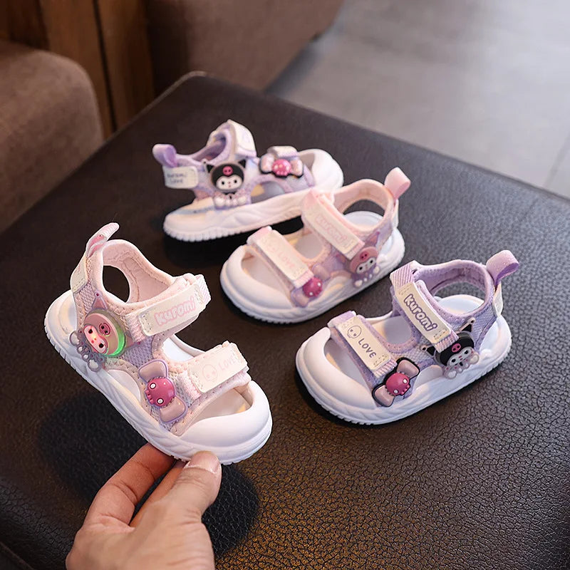 Non-Slip Closed Toe Cartoon First Walkers Shoes