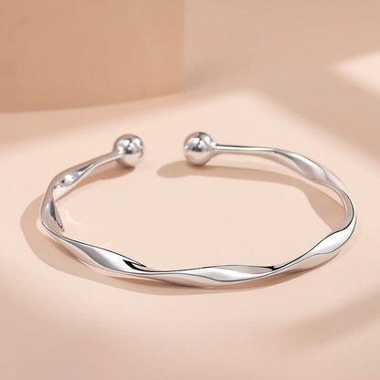 DANA 925 Sterling Silver Peacock Opening Bracelet