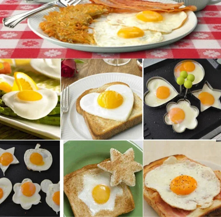 Stainless Steel Fried Egg Mold Heart Pancake Maker
