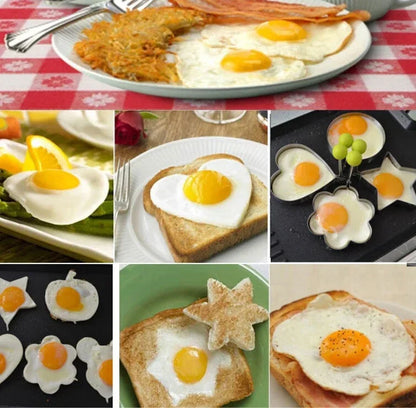Stainless Steel Fried Egg Mold Heart Pancake Maker