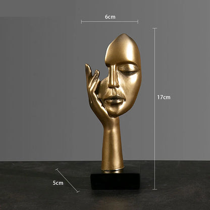 Resin Abstract Mask Statues Decor Gift