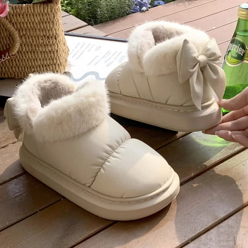 Cute Warm Ankle Waterproof Snow Boots