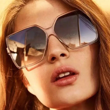 Vintage Square Big Frame Sun Glasses