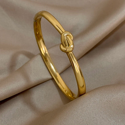 Unisex Gold Cuff Waterproof Bracelet