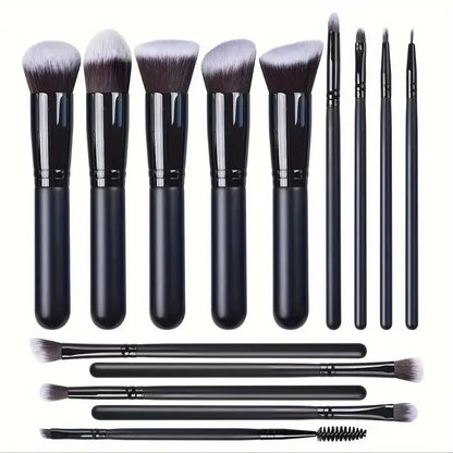 14PCS Makeup Brushes Soft Fluffy Foundation Blush Set
