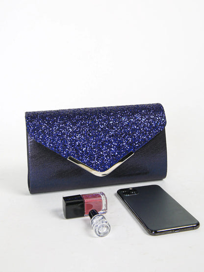 Prom Sequin Clutch Purse chain Shoulder Cross Body Bag
