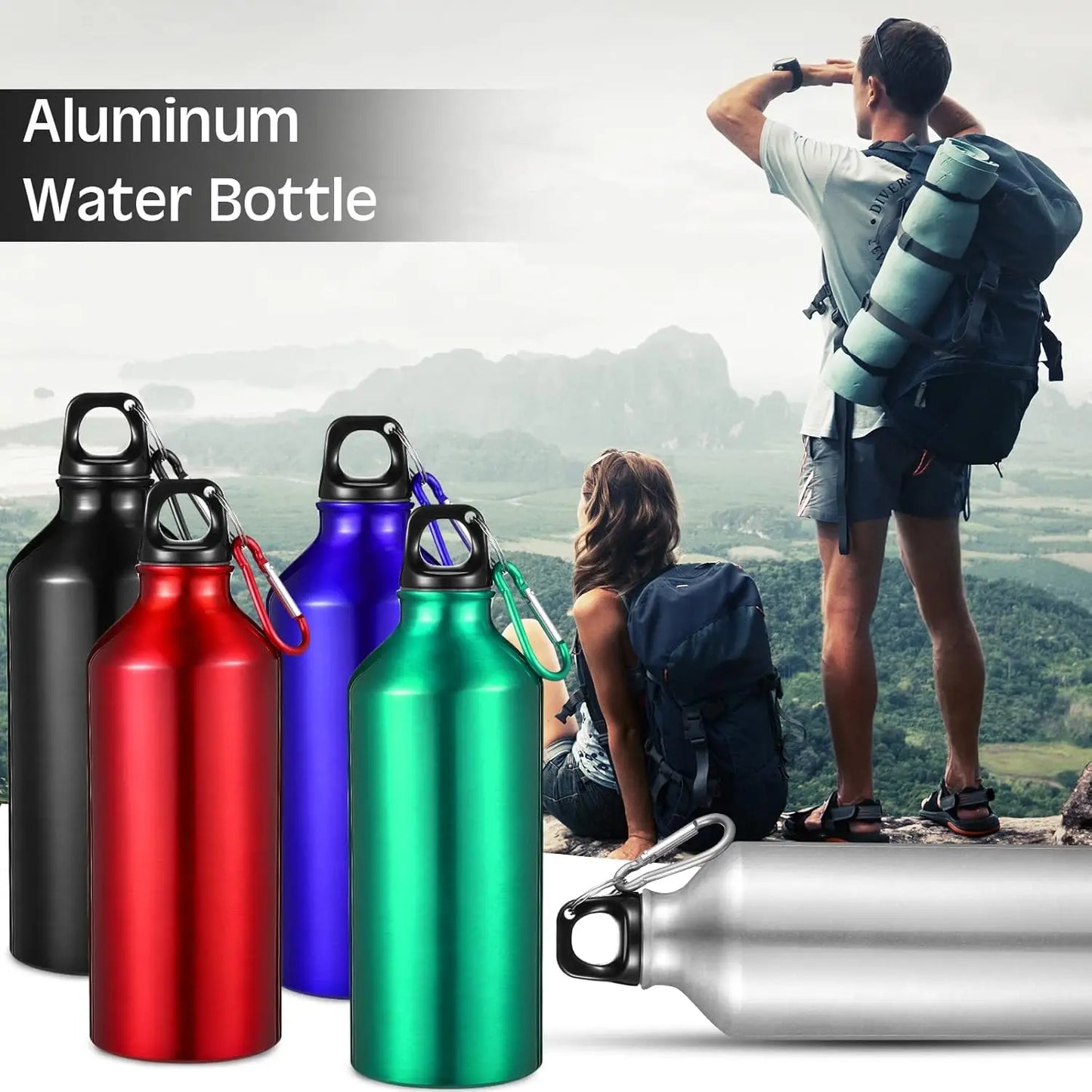 500/750mL Aluminum Outdoor Bike Sports Water Bottle