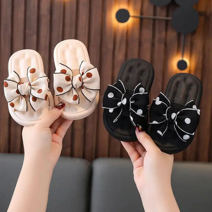 Princess Non-slip Soft Sole Bow Tie Flip Flops Slippers