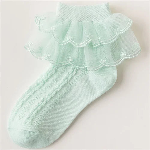 Baby White Lace Cotton Soft Socks