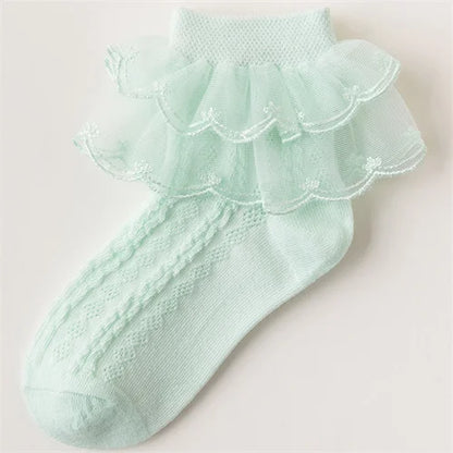 Baby White Lace Cotton Soft Socks