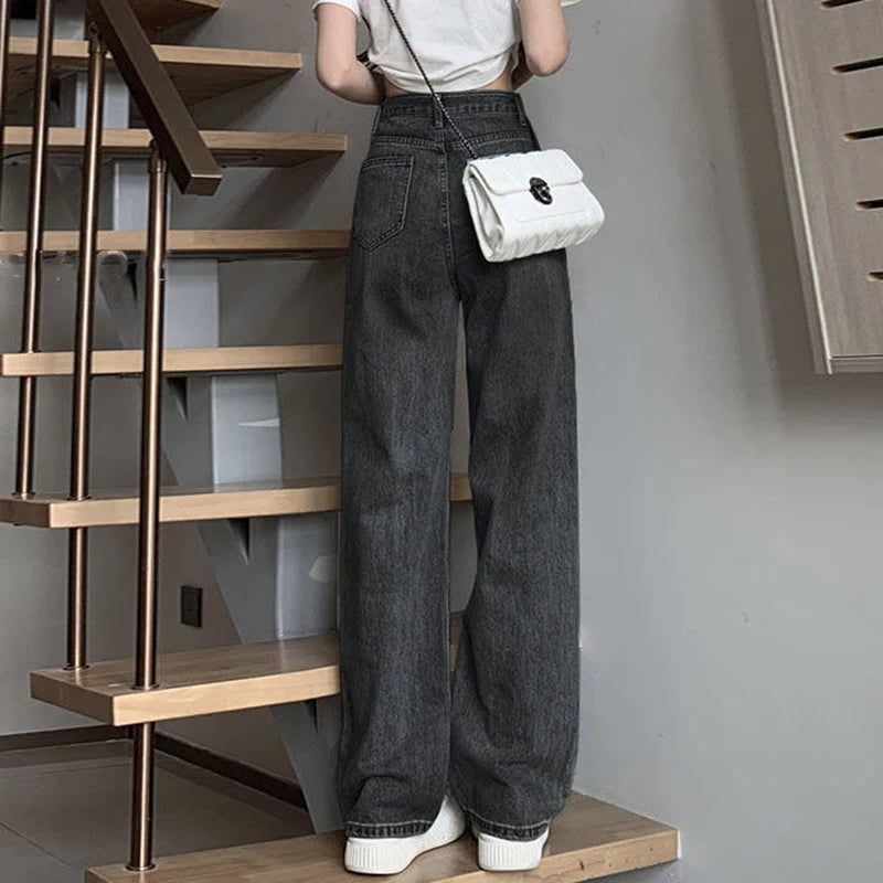 Wide Leg Jeans Trousers