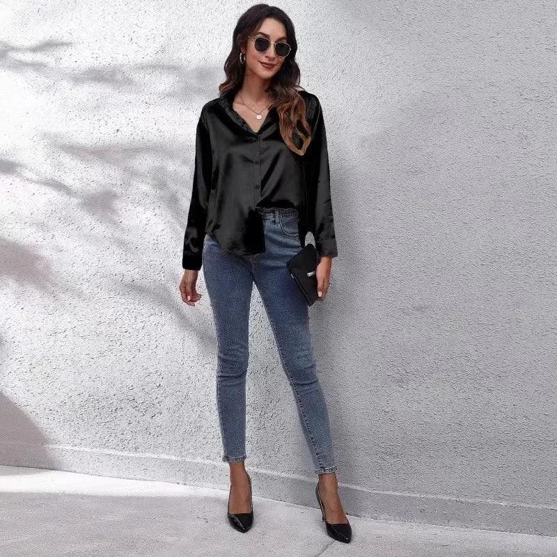 Long Sleeve Silk Shirt