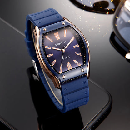 Casual Silicone Strap Quartz Watch
