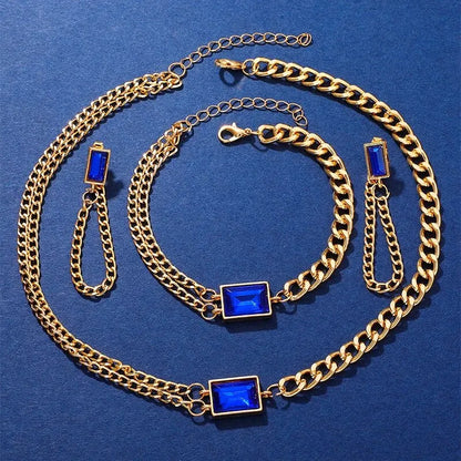 ساعات كوارتز مربعة زرقاء