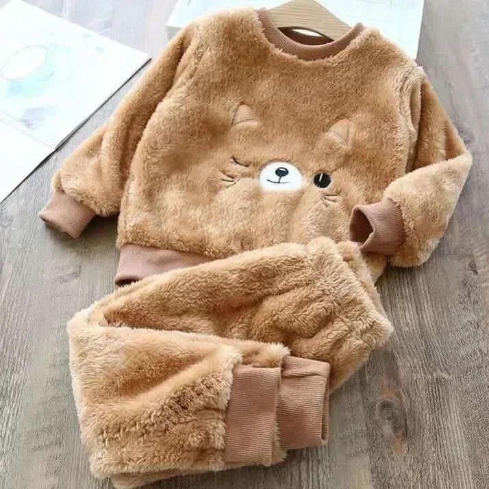 Pajama Bear Kids Pajamas Winter Girl Pajamas Sets