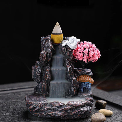 Backflow Incense Holder Waterfall Incense Burner Home Decor Aromatherapy