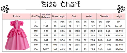 Peach Princess Costume Cosplay Ball Gown Dress