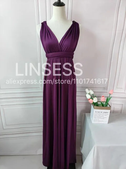 Rust Bridesmaid Dress Infinity Multiway Maxi Bridesmaid Dress