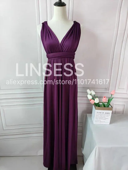Rust Bridesmaid Dress Infinity Multiway Maxi Bridesmaid Dress