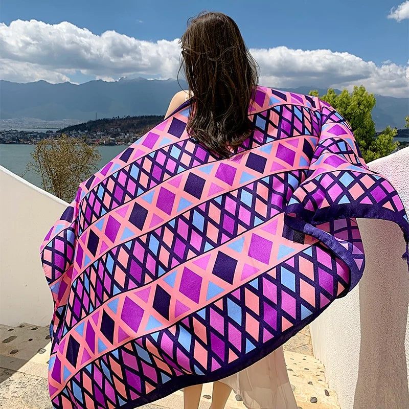 Travel Beach Sunscreen Scarva Bikini Large Shaw Swimsuit Cover-ups