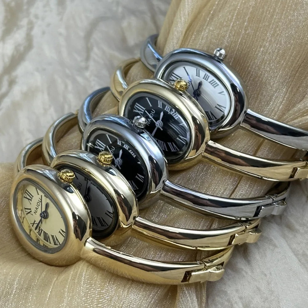 DANA Stainless Steel Strap Gold Watch