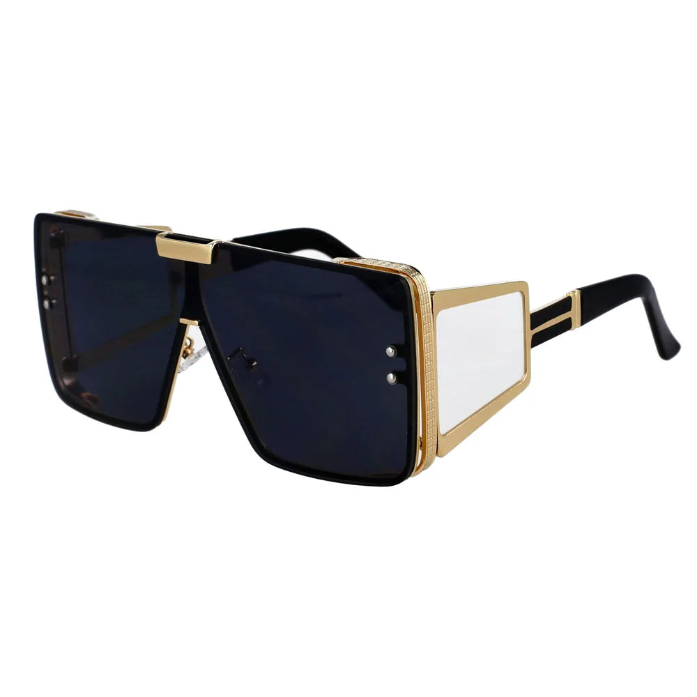Oversized Luxury Retro One Lens Sunglasses