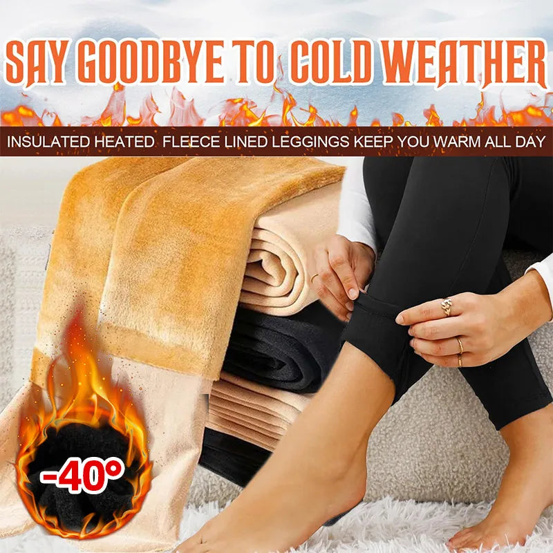 Warm Thermal Pants Polar Pantyhose Velvet Tights Skin Effect High Waist Wool Leggings