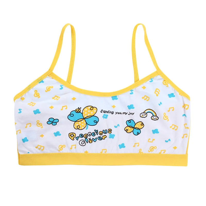 Teenage Girls Vest Bras Cartoon Panda Underwear
