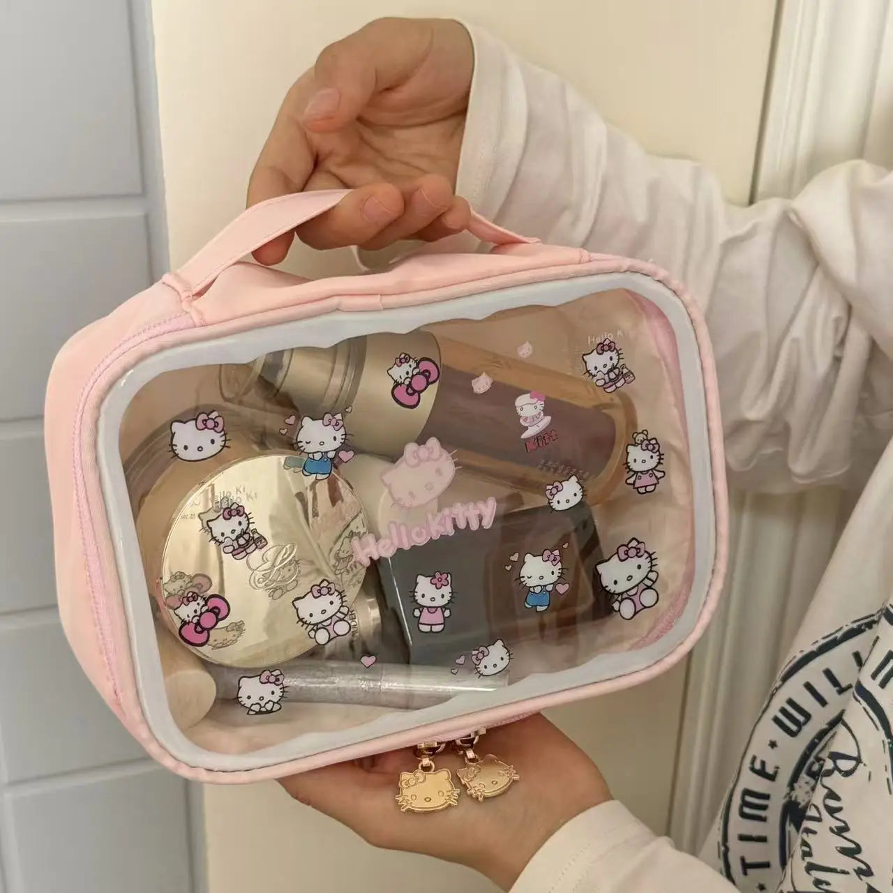 Cute Cat Makeup Bag Large Capacity