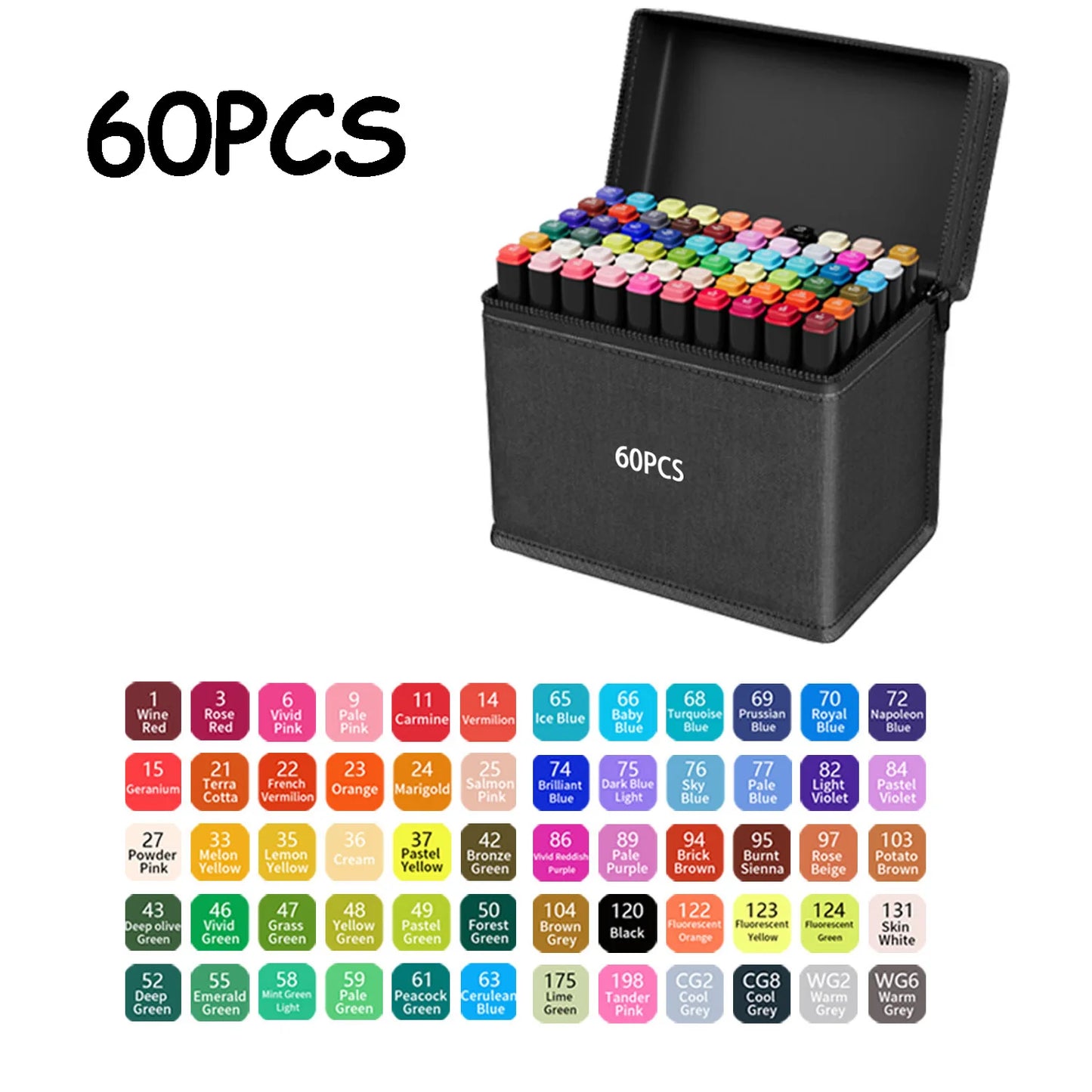 24/48/80/120/168/262 Colors Professional Drawing Markers