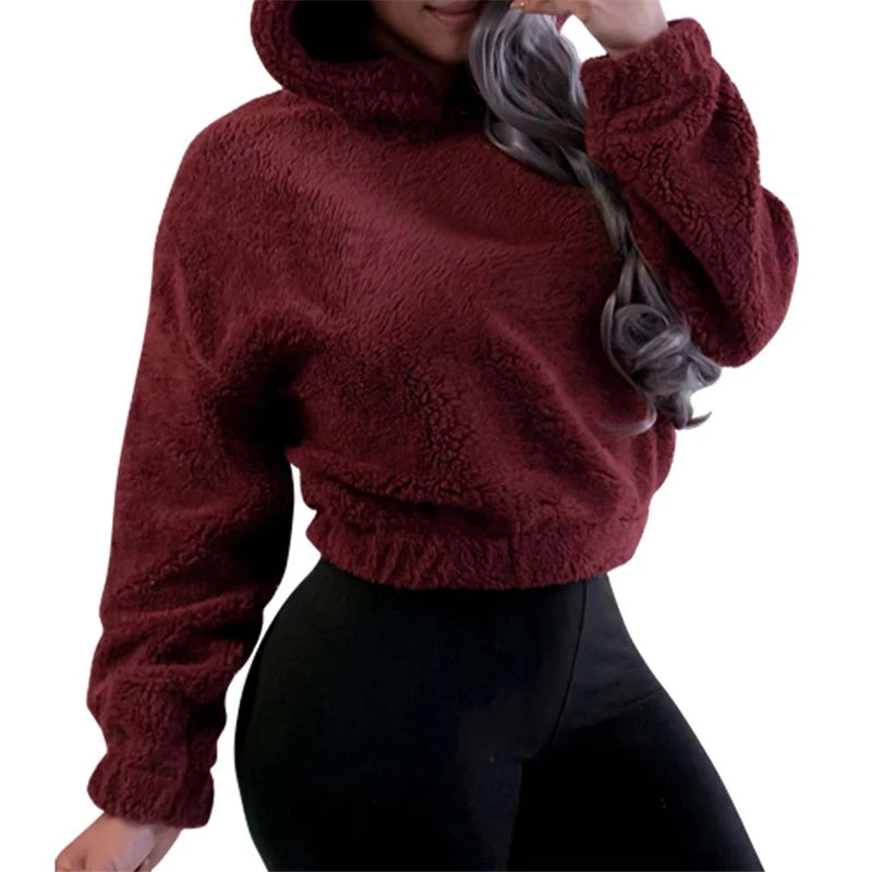 Korean Bear Ears Cute Fluffy Pullover