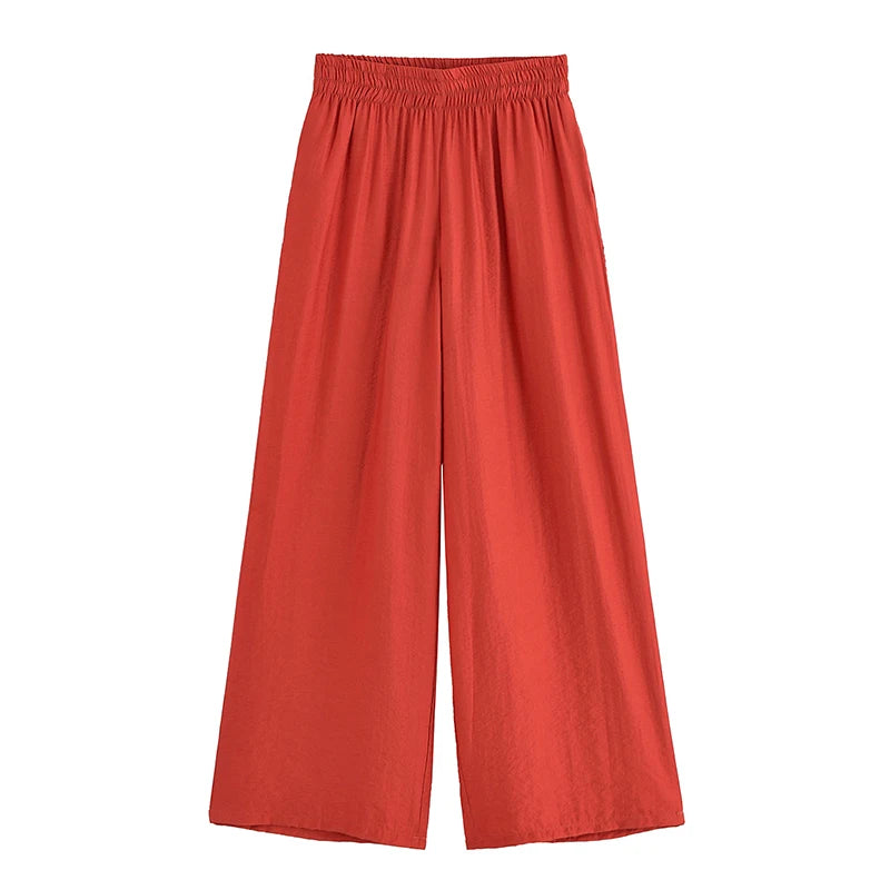 Solid Front Zipper Shirts & Vintage Pants Sets