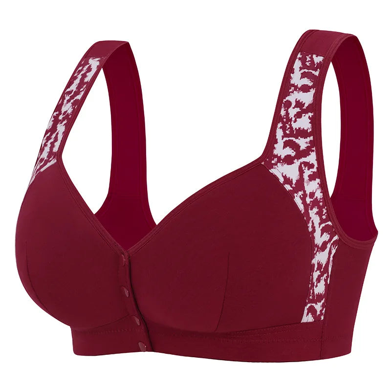 1XL-7XL Front Button Without Steel Rings Vest Style Lingerie Oversized Bras
