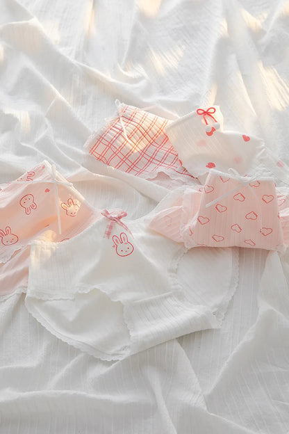 5Pcs/Set Cotton Underwear Lingerie