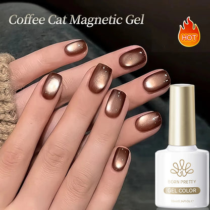 Dark Red Cat Magnetic Gel Nail Polish